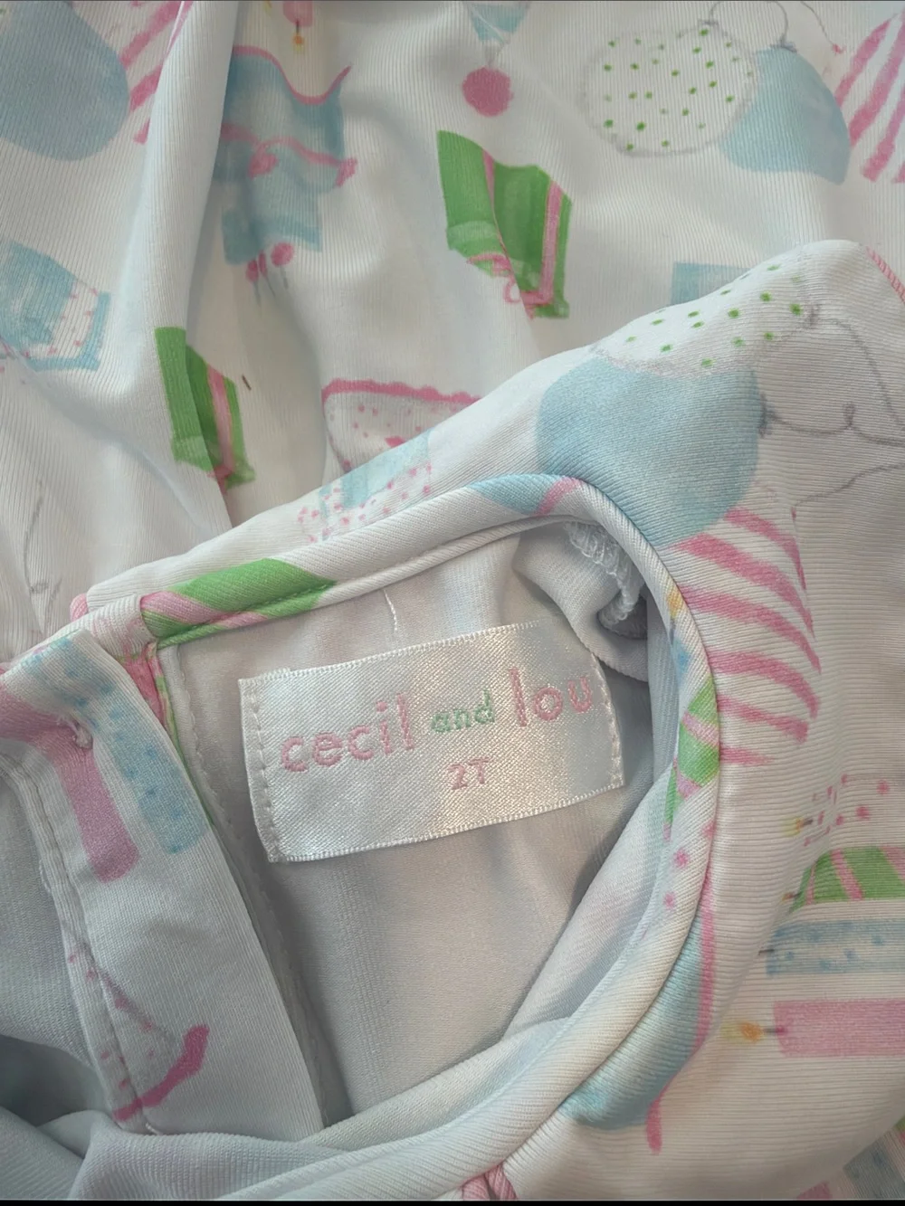 Cecil and Lou Party Print Dress & Bloomers - 2T